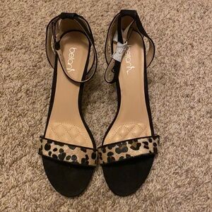 New Betani ankle strap cheetah sandals